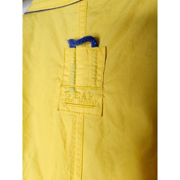 Vintage Goodyear Blimp Yellow & Blue Zip Up Utility Jacket Men's Size Medium - Picture 14 of 16
